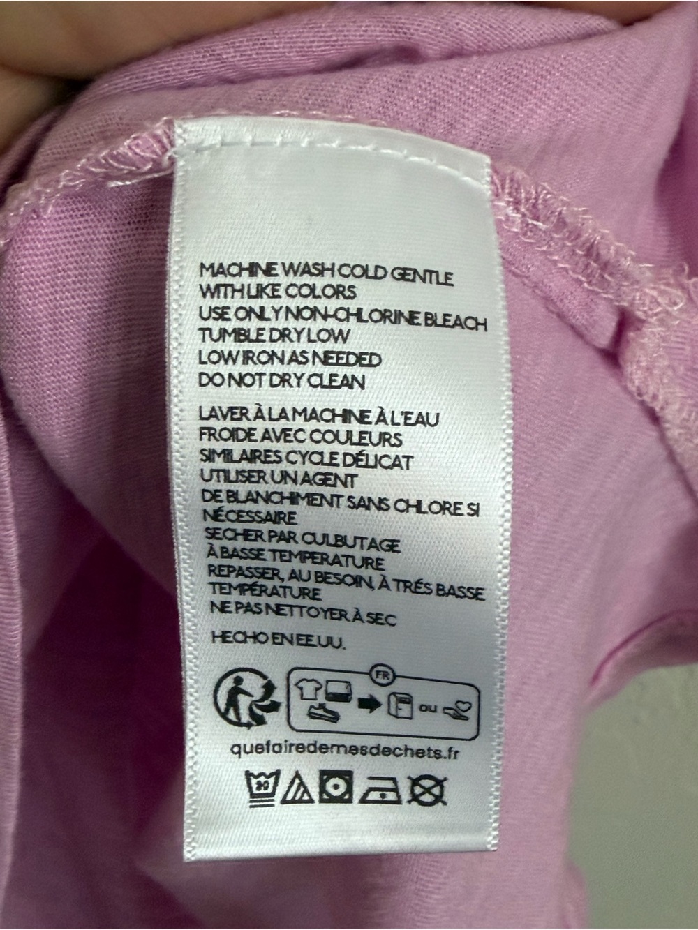 Pilcro Anthropologie Lilac Pink Pocket Tee NWT Medium Cotton Modal - Picture 4 of 7